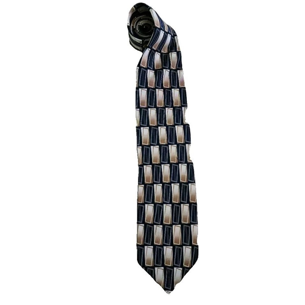 Colours Alexander Julian Silk Necktie Geometric‎ Pattern Designer Tie